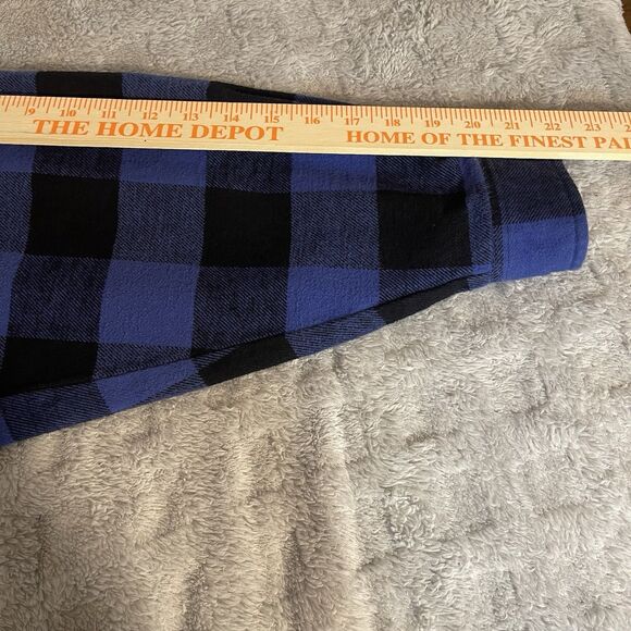Moose Creek Heavy Flannel Plaid Button Up Blue Shirt Mens Large, 100% Cotton - Picture 8 of 15